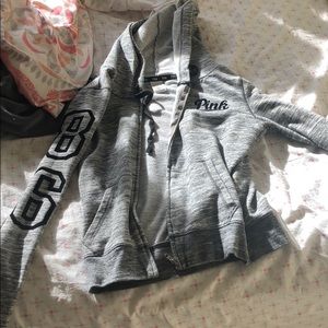 PINK zip-up hoodie